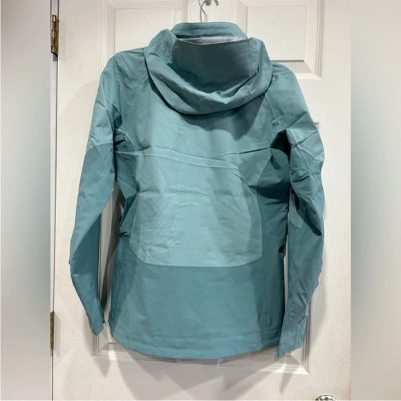 REI Women’s S Small Talusphere Rain Jacket Cool Aqua Light Teal NWT - Picture 2 of 9